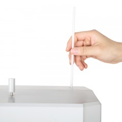 得力 3850装订铆管 装订耗材配套 尼龙管热熔铆管100根/盒