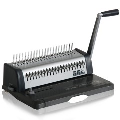 得力 3873梳式装订机省力型渐进式打孔机可调边距刀片牢固耐用