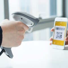 得力 二维码扫描枪巴枪支付码扫描仓库发货超市收银扫码器 14883