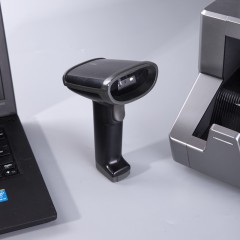 得力 收银快递物流一维二维屏幕有线扫描枪 14950