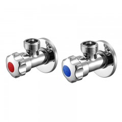 摩恩  加厚铜冷热水角阀两件套装 三角阀 1冷1热 100982