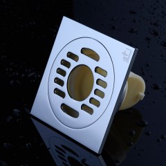 潜水艇 洗衣机多用四防地漏 自动密封 铜镀铬镜面  TF50-10X