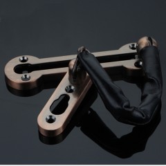 雨花泽 防盗门锁链 加厚大号门链反锁链 门插销链条锁扣锁扣链 古铜色