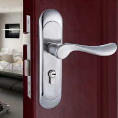 雨花泽 现代欧式简约室内门锁 房门锁实木门锁具镍拉丝 YHZ-7600  (DC)（实际单位：个）