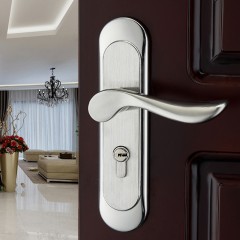 雨花泽 现代欧式简约室内门锁 房门锁实木门锁具镍拉丝 YHZ-7600  (DC)（实际单位：个）