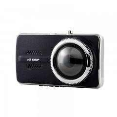 智擎 ZH400 行车记录仪双镜头带电子狗高清夜视倒车影像隐藏式停车监控 4.0英寸 黑色 (台)