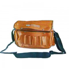 国产 肩背式 33cm*10cm*25cm 牛皮电工包 橘黄色