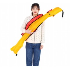 国产 TSD 救生腰带 充气救生衣 水上安全带浮潜救生衣 直型气囊 自动款/个 黄色