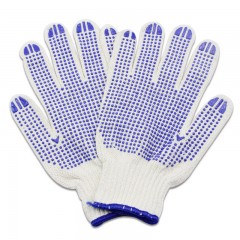 国产 棉纱胶点防滑手套