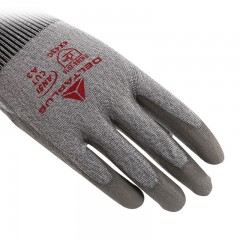 代尔塔 防割13针手套 202011－9 (灰色) （PU涂层）