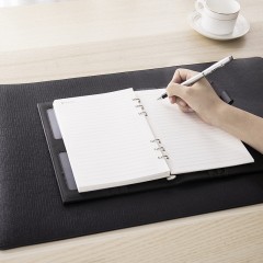 得力 大号办公桌垫 PU材质防滑防水电脑鼠标垫