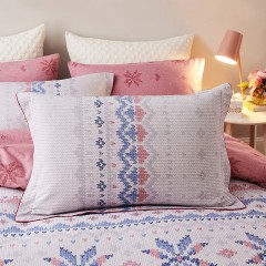 lovo 四件套全棉纯棉双面磨毛北欧风床品被套床单1.5/1.8米床