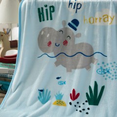 LOVO 法兰绒毯床品儿童单人卡通毯子办公室午睡毯