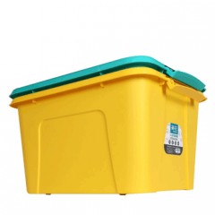 茶花 塑料收纳箱子整理储物箱衣物密封防潮棉被收纳盒大中小号