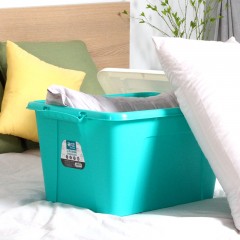 茶花 塑料收纳箱子整理储物箱衣物密封防潮棉被收纳盒大中小号