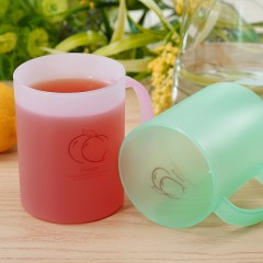 茶花塑料磨砂牙刷杯杯子简约家用浴室卫生间洗漱杯子漱口杯