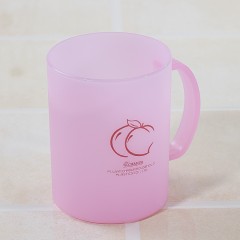 茶花塑料磨砂牙刷杯杯子简约家用浴室卫生间洗漱杯子漱口杯