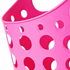 茶花洗澡篮子沐浴手提蓝大小号洗浴收纳框篮浴室洗漱浴筐脏衣篮