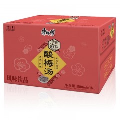 康师傅 饮料 酸梅汤 500ML*15瓶整箱