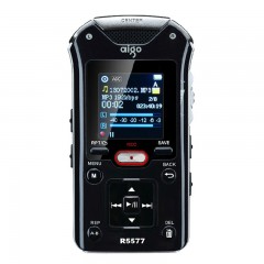 爱国者 无线麦克风录音笔16G 远距高清 无损播放 黑色 R5577