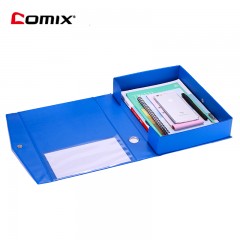 齐心 A1296 A1297磁扣式档案盒 PVC防水资料盒 文件盒35 55mm