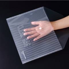 齐心 c318 加厚透明按扣袋A4钮扣袋档案袋资料袋