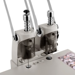 得力 3877财务装订机电动热熔铆管会计档案凭证装订机打孔手动