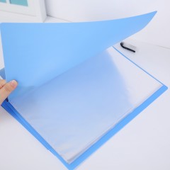 晨光 文件夹资料册插页袋学生用A4透明卷子夹活页办公用品ADM95059