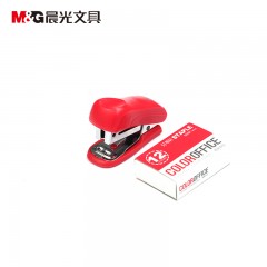 晨光 订书机炫彩系列韩国小清新可爱糖果色学生文具订书器订书机商务办公用品迷你订书器机