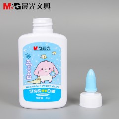 晨光 可洗白胶胶水胶棒固体胶diy手工白胶学生木头木工专用拼接粘家具大瓶强力胶水速干学生文具80g