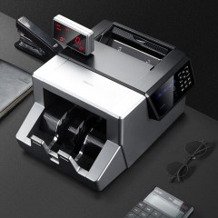 得力 验钞机银行专用A类 点钞机小型家用迷你办公便携式新版人民币