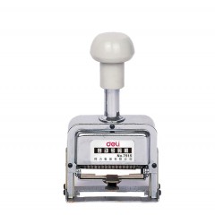 得力 7515号码机 15位数字编号印章 自动号码机手动纸张打号机 1个