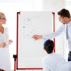 晨光 白板支架式移动写字板白板大号办公磁性磁扣教学会议U型6090