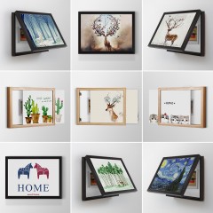 朗格 电表箱装饰画免打孔现代简约遮挡配电箱北欧客厅挂画电源箱开关盒