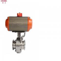 春合 不锈钢304快装卡箍式气动蝶阀|气动碟阀 D681X-10P