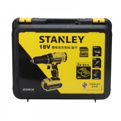 STANLEY/史丹利锂电钻家用18V手电钻 电起子充电钻电动螺丝刀工具 SCD20C2K