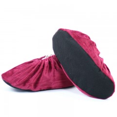 国产  绒布鞋套 家用布加厚防滑耐磨可反复洗 10双