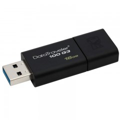 金士顿  黑色G3商务16G伸缩滑盖U盘USB3.0可个性定 DT100