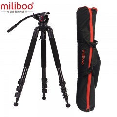 miliboo/米泊 摄影摄像机三脚架单反相机液压云台三角架套装  702A