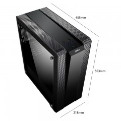 SAMA/先马 璃光1号 台式机电脑主机箱ATX侧透炫光面板游戏机箱支持背线