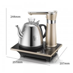 志高/Chigo 电热水壶304不锈钢自动上水壶烧水壶1L JBL-D6161