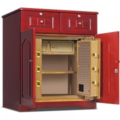 虎牌  保险柜保险箱家用实木对开门保管箱防火层款 89型