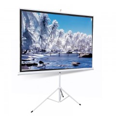 IN&VI/英微 投影仪幕布4:3高清玻纤支架幕布带遥控 BQM