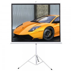 IN&VI/英微 投影仪幕布4:3高清玻纤支架幕布带遥控 BQM