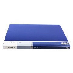 得力 5002开口资料册A4文件夹插页袋多页试卷档案册学生试卷多层袋