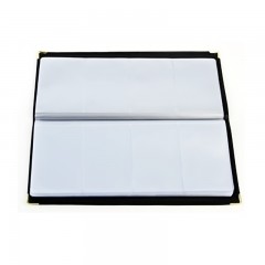 得力 5782名片薄软皮名片册名片夹名片夹160张名片插袋