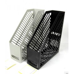 得力 9841 单栏文件框 文件座 文件框 书架 文件栏 资料框 资料架