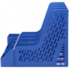 得力 78981文件架 四联文件栏 资料架 办公收纳文件栏文件筐