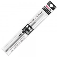 得力 6901中性笔芯0.5mm半针管 水笔芯签字笔芯 20支/盒