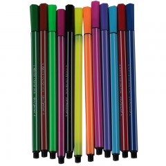 得力 水彩笔 可水洗水彩笔套装美术绘画子弹头水彩笔 得力文具